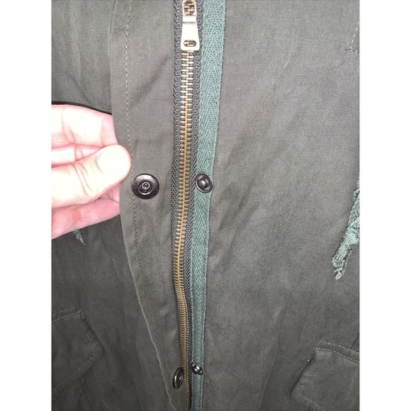 Womens One Size Brandy Melville Utility Jacket Green EUC - Picture 3 of 5